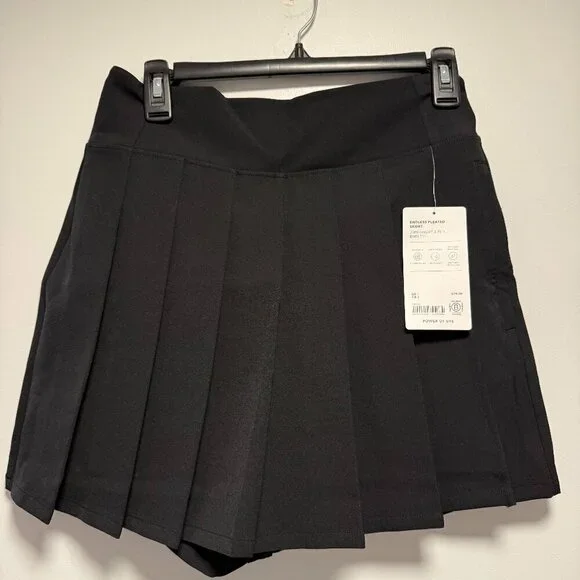 Athleta Black Endless Pleated Skort NWT 4 Work Athleisure - Picture 2 of 6